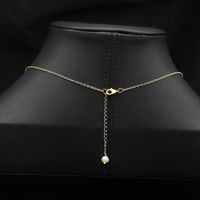 Retro Round Freshwater Pearl Copper Plating 18k Gold Plated Necklace main image 4