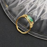 Retro Round Freshwater Pearl Mixed Materials 18k Gold Plated Rings In Bulk main image 2