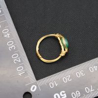 Retro Round Freshwater Pearl Mixed Materials 18k Gold Plated Rings In Bulk main image 4