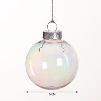 كرة عيد الميلاد شفافة عالية Pet الكرة البلاستيكية زخرفة عيد الميلاد sku image 7