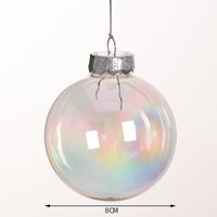 كرة عيد الميلاد شفافة عالية Pet الكرة البلاستيكية زخرفة عيد الميلاد sku image 8