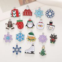 Cute Christmas Tree Alloy Enamel Plating Flakes Christmas Charms Jewelry Accessories main image 5