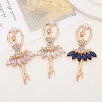 Sweet Cartoon Character Alloy Plating Inlay Artificial Crystal Jewelry Accessories main image 1