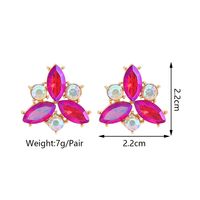 1 Pair Elegant Cute Sweet Triangle Geometric Plating Inlay Zinc Alloy Rhinestones Ear Studs main image 8