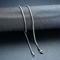 Simple Style Solid Color Titanium Steel Plating Necklace sku image 5