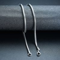Simple Style Solid Color Titanium Steel Plating Necklace sku image 8