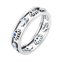 Elegant Einfacher Stil Quaste Sterling Silber Inlay Zirkon Ringe sku image 1