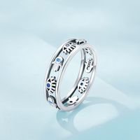 Elegant Einfacher Stil Quaste Sterling Silber Inlay Zirkon Ringe main image 3