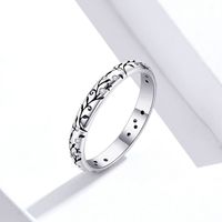Casual Classic Style Four Leaf Clover Sterling Silver Zircon Rings In Bulk main image 1