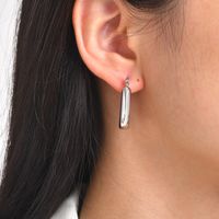 1 Pair Simple Style Solid Color Plating 304 Stainless Steel 18K Gold Plated Earrings main image 6