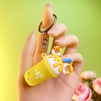 Cute Ice Cream Letter Silica Gel Women's Bag Pendant Keychain sku image 4