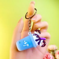 Cute Ice Cream Letter Silica Gel Women's Bag Pendant Keychain sku image 3
