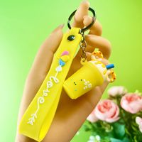 Cute Ice Cream Letter Silica Gel Women's Bag Pendant Keychain sku image 8