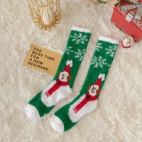 Women's Christmas Cartoon Nylon Jacquard Crew Socks A Pair sku image 4