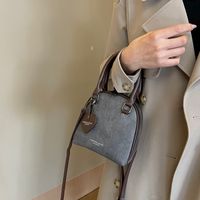 Women's All Seasons Denim Solid Color Elegant Vacation Streetwear Sewing Thread Semicircle Zipper Handbag sku image 4