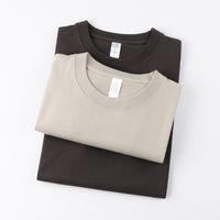 Unisex T-shirt Short Sleeve T-shirts Basic Solid Color main image 5