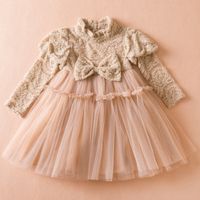Princess Solid Color Cotton Blend Polyester Girls Dresses sku image 6
