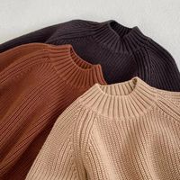 Basic Solid Color Cotton Hoodies & Knitwears main image 1