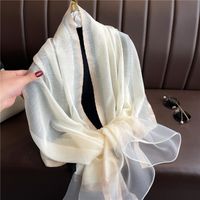 Women's Elegant Solid Color Polyester Scarf main image 5