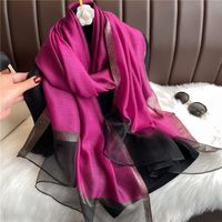 Women's Elegant Solid Color Polyester Scarf main image 3
