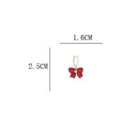 1 Pair Ig Style Sweet Bow Knot Plating Inlay Alloy Rhinestones Drop Earrings main image 2