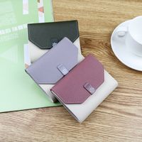 Women's Color Block Pu Leather Buckle Wallets main image 5