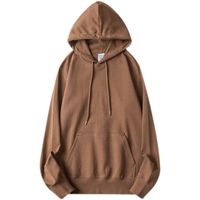 Men's Hoodie Long Sleeve Pocket Casual Simple Style Solid Color main image 1