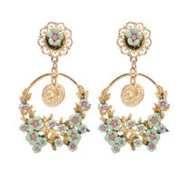 Wholesale Jewelry Elegant Retro Flower Alloy Drop Earrings main image 4