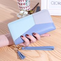 Women's Solid Color Pu Leather Zipper Wallets sku image 1