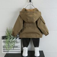 Casual Solid Color Nylon Boys Outerwear main image 5