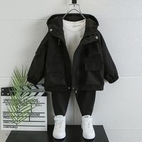 Casual Solid Color Nylon Boys Outerwear main image 3