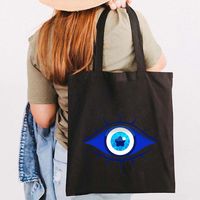 Women's Letter Devil's Eye Classic Style Shopping Bags sku image 2