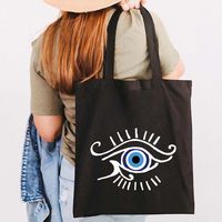 Mujeres Letra Ojo Del Diablo Estilo Clásico Bolsa De La Compra sku image 7