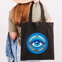 Women's Letter Devil's Eye Classic Style Shopping Bags sku image 21