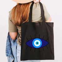 Women's Letter Devil's Eye Classic Style Shopping Bags sku image 16