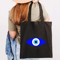 Women's Letter Devil's Eye Classic Style Shopping Bags sku image 14
