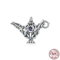 Classic Style Castle Blanket Magic Lamp Sterling Silver Enamel Gem Zircon Jewelry Accessories main image 6