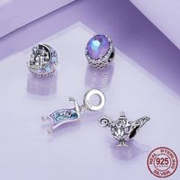 Classic Style Castle Blanket Magic Lamp Sterling Silver Enamel Gem Zircon Jewelry Accessories main image 2