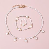Süß Schmetterling Glas Perlen Mädchen Ringe Armbänder Halskette sku image 2