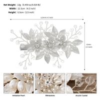 Japanese Style Flower Artificial Pearl Rhinestone Hair Clip sku image 3