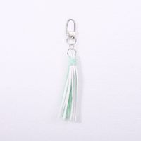 Simple Style Color Block Pu Leather Tassel Keychain sku image 5