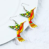 1 Pair Casual Elegant Bird Arylic Drop Earrings sku image 2