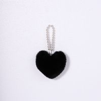 Cute Heart Shape Plush Handmade Bag Pendant Keychain sku image 9