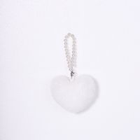 Cute Heart Shape Plush Handmade Bag Pendant Keychain sku image 13