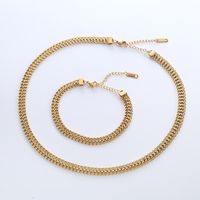 Casual Commute Butterfly Stainless Steel Plating Hollow Out Inlay Artificial Diamond 18k Gold Plated Rose Gold Plated Bracelets Necklace main image 4