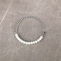 Wholesale Simple Style Solid Color Stainless Steel Bracelets main image 1