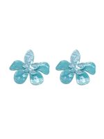 Wholesale Jewelry Classic Style Flower Arylic Gold Plated Plating Ear Studs main image 5