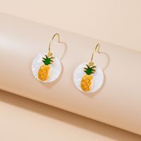 Wholesale Jewelry Ig Style Simple Style Fruit Alloy Rhinestones Plating Inlay Ear Studs sku image 5