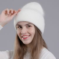 Women's Basic Solid Color Eaveless Wool Cap main image 6