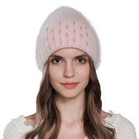 Women's Simple Style Solid Color Eaveless Wool Cap main image 2